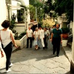 Hrabal, la traduttrice Susanna Roth e i coniugi Ferri in visita a Capri / Hrabal, translator Susanna Roth, Ferri and his wife visiting Capri