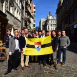 Membri del Partito Libertario belga in sostegno di Liberland / Members of the Belgian Libertarian Party supporting Liberland © liberlandpress.com