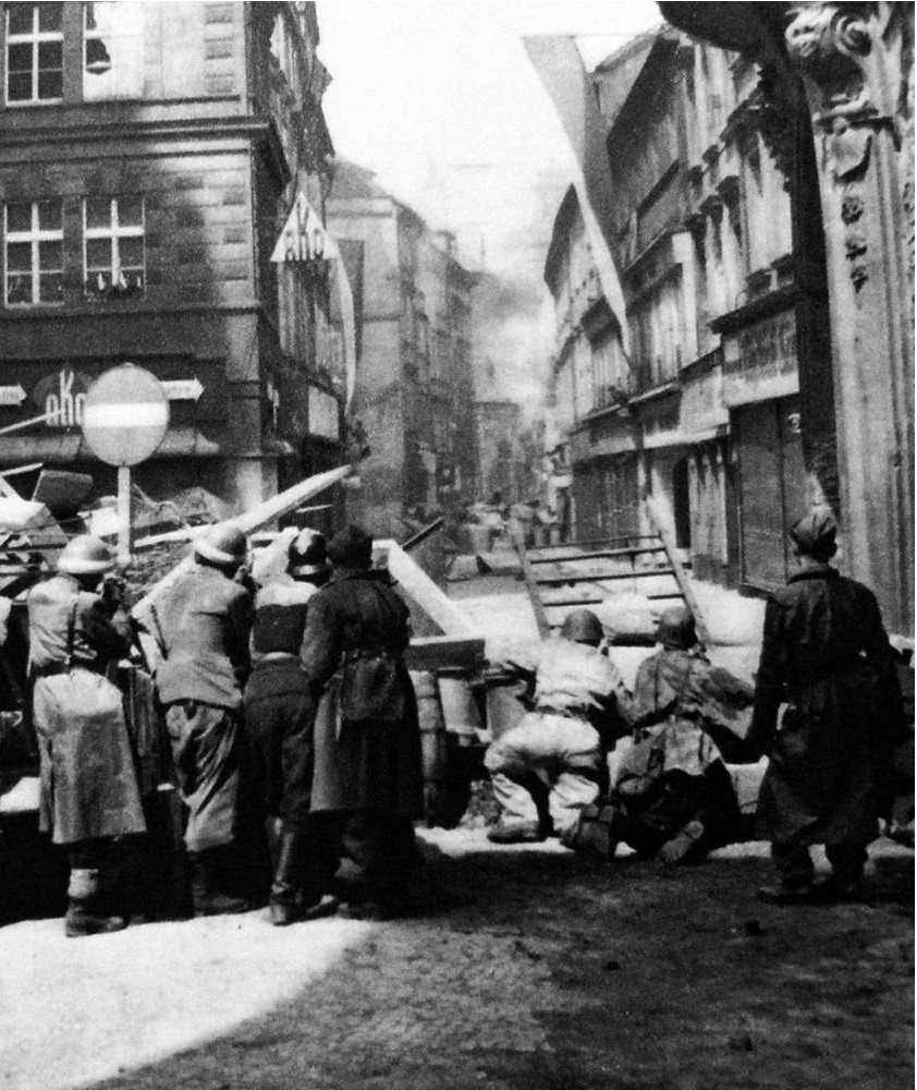 The Prague uprising against the Nazis