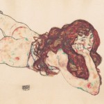 Nudo femminile disteso sulla pancia, 1917 / Female nude lying on her stomach, 1917